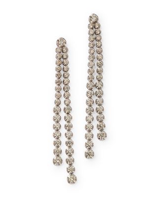 Bloomingdale's Fine Collection - Diamond Double Drop Earrings in 14K White Gold, 8.00 tcw