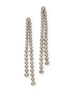 Diamond Double Drop Earrings in 14K White Gold, 8.00 ct. t.w. - 100% Exclusive