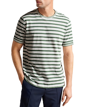TED BAKER VADELL STRIPED CREWNECK TEE