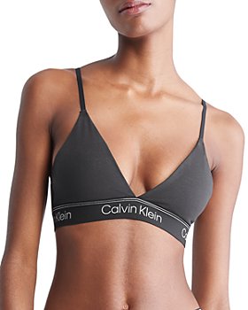 Calvin Klein Women's Embossed Icon Lightly Lined Triangle Wireless Bralette,  Classic White, Large : : Clothing, Shoes & Accessories