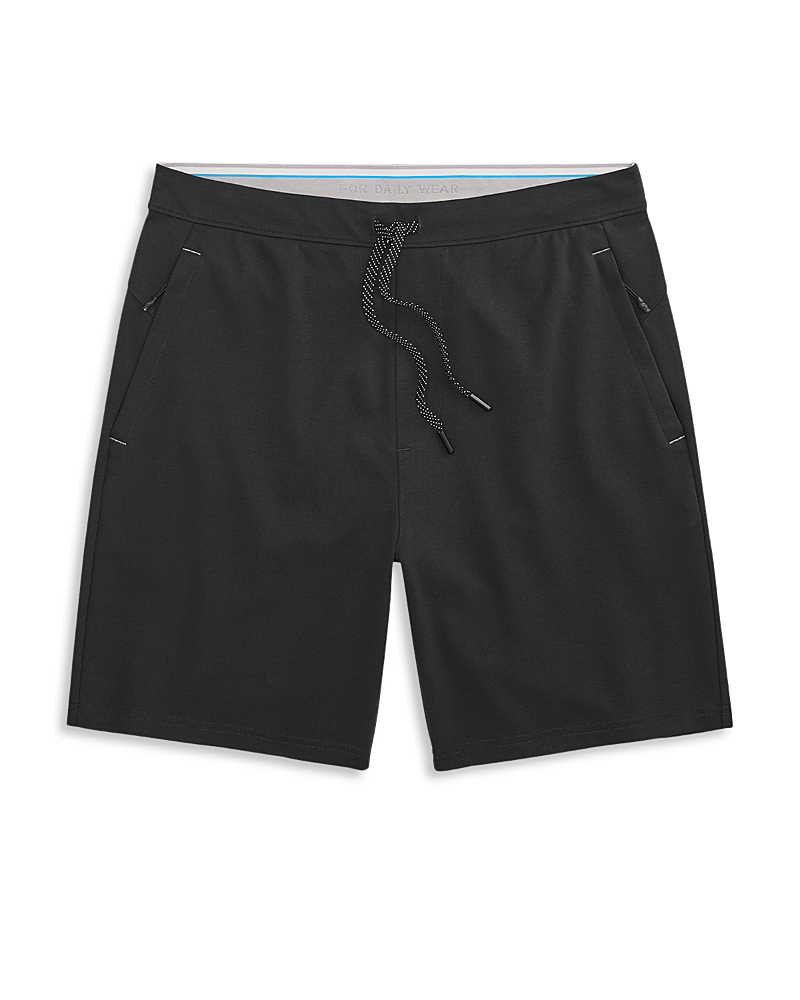 Mack Weldon Atlas Drawstring Shorts In True Black