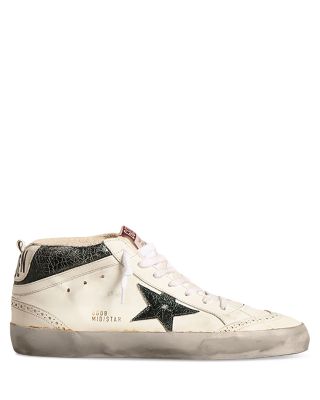 Golden Goose - Men's Mid Star Lace Up Wingtip Sneakers