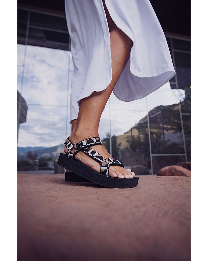 Shop Teva Women's Midform Universal Sandals In Bounce Black/lion