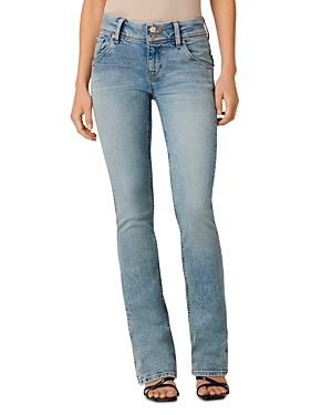 Shop Hudson Beth Mid Rise Baby Bootcut Jeans In Motion