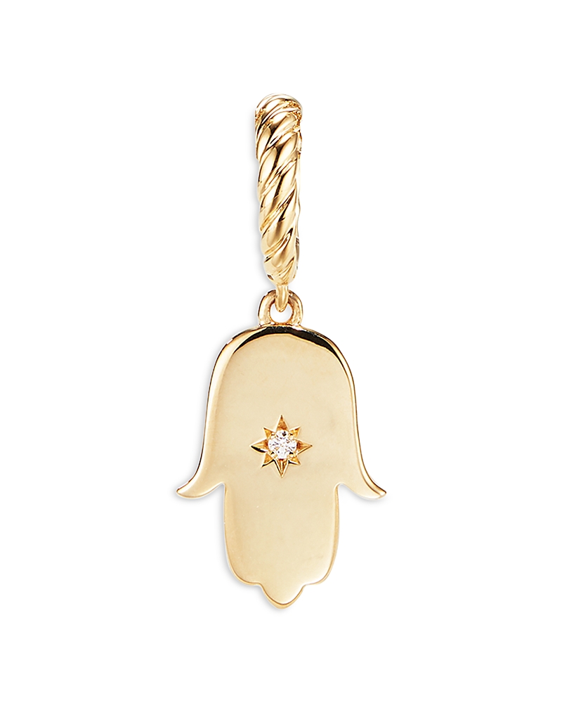 David Yurman Hamsa Amulet with Diamonds in 18K Gold · OS