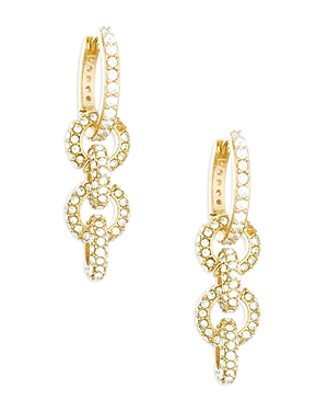Shop Ettika Multi Ring Crystal Dangle Earrings In Gold