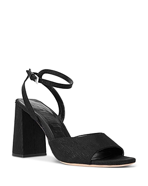 Shop Staud Women's Solange High Block Heel Sandals In Black