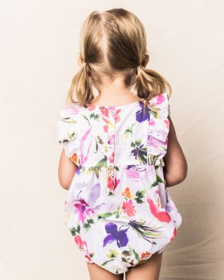 Girls' Gardens of Giverny Ruffled Romper - Baby