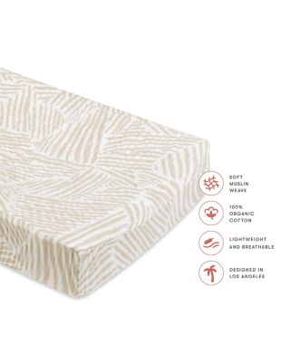 Quilted Changing Pad Cover in GOTS Certified Organic Muslin Cotton