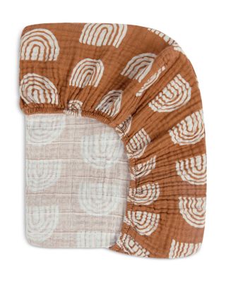 Crib Sheet in GOTS Certified Organic Muslin Cotton