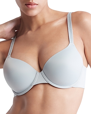 Calvin Klein Liquid Touch Underwire Bra In Silver