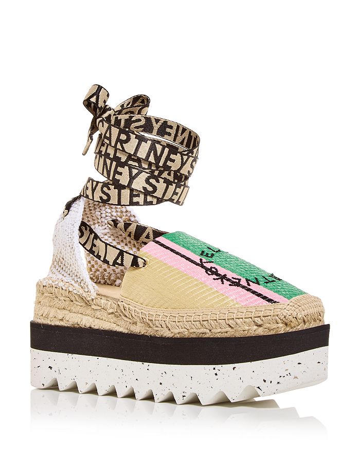 Stella McCartney Women s Gaia Platform Ankle Wrap Espadrilles