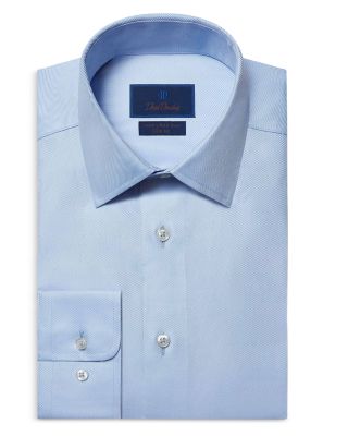 David Donahue - Trim Fit Twill Non Iron Dress Shirt