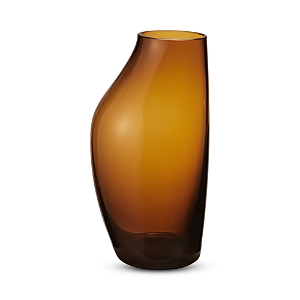Shop Georg Jensen Sky Glass Vase In Orange