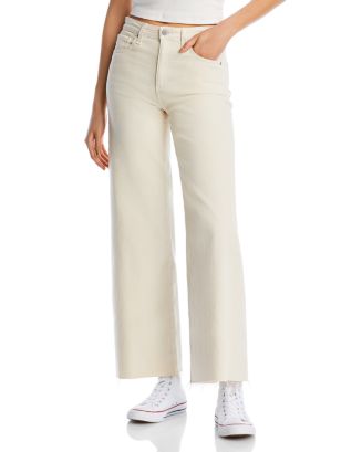 AG Saige High Rise Cropped Wide Leg Jeans in Dried Spring | Bloomingdale's