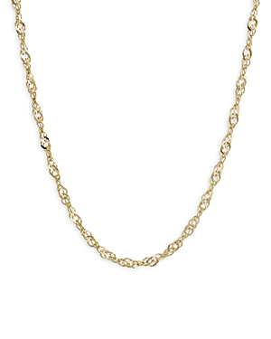 Bloomingdale's 14k Yellow Gold Solid Singapore Chain Necklace, 24