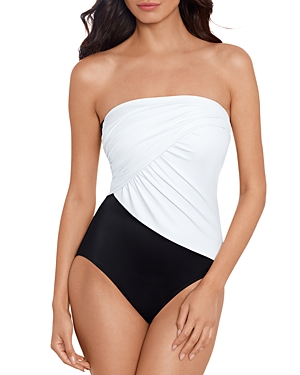 Shop Magicsuit Goddess Underwire Colorblock One Piece Swimsuit In White