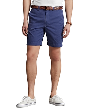 Polo Ralph Lauren Straight-leg Brushed Stretch-cotton Twill Shorts In Light Navy