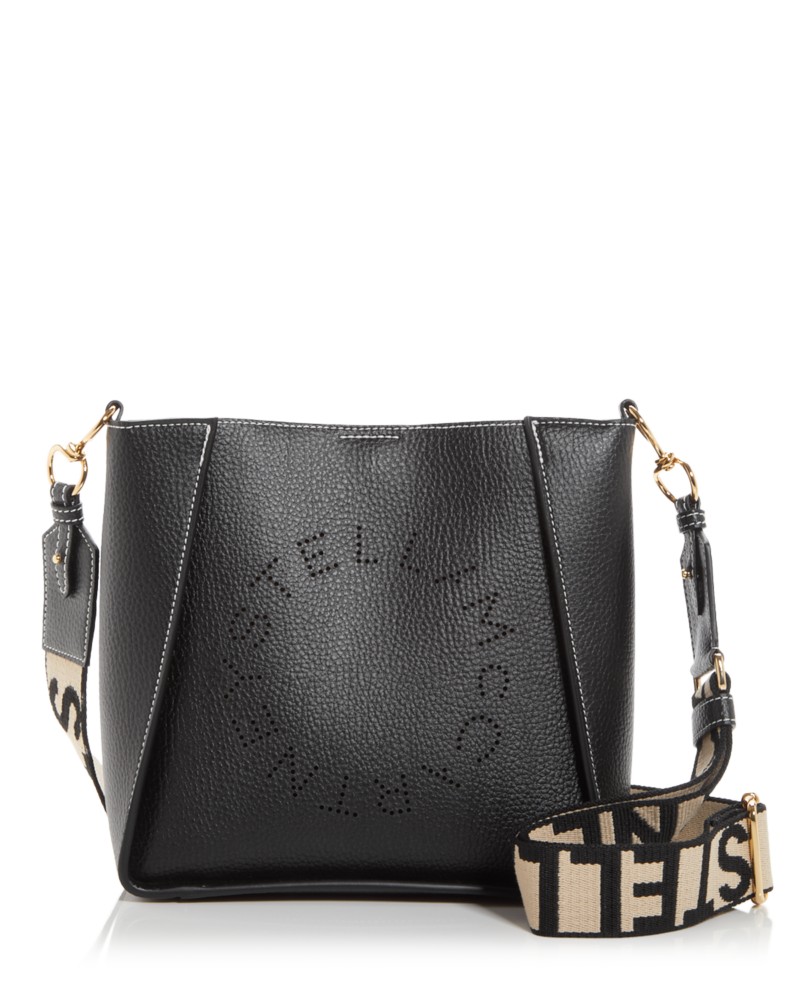 Stella McCartney Logo Crossbody Bag in Black