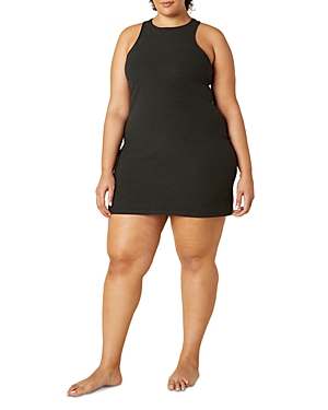 Shop Beyond Yoga Under Lock & Key Mini Dress In Darkest Night