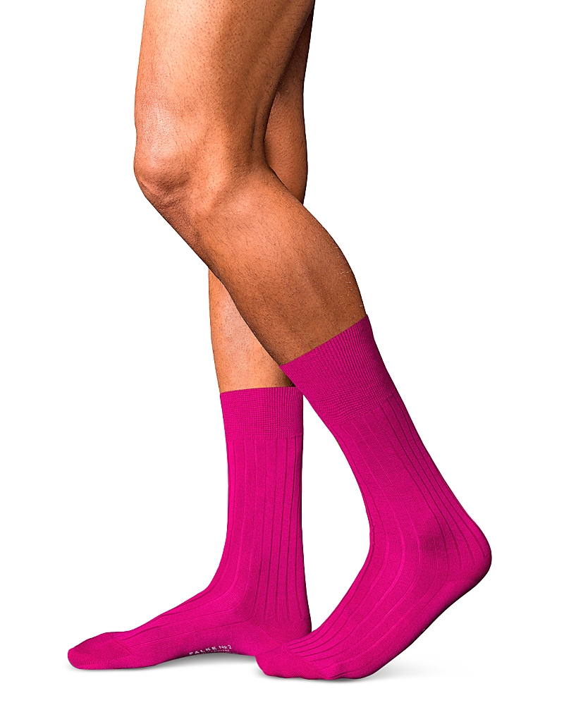 Shop Falke No.2 Cashmere & Nylon Dress Socks In Arctic Pink