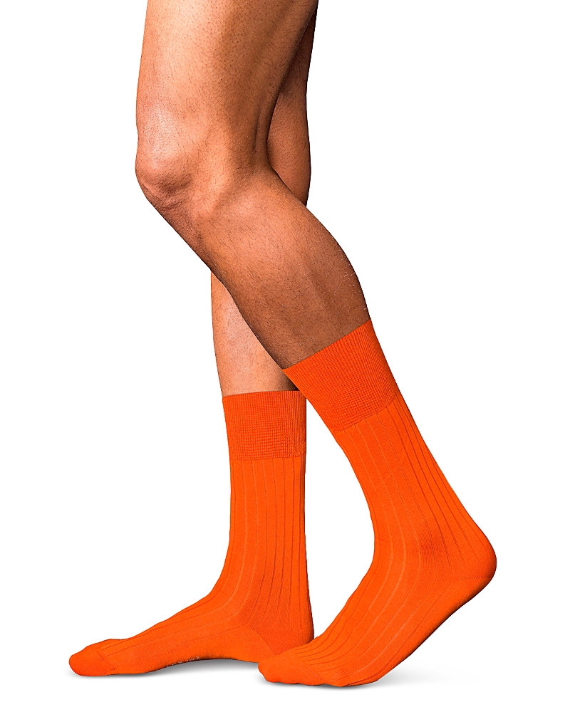 Falke Men's No. 2 Cashmere Mid-calf Socks In Ziegel
