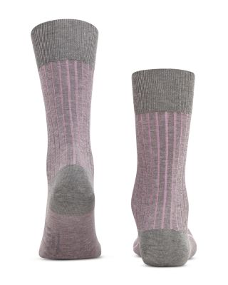Shadow Mercerized Cotton & Nylon Dress Socks