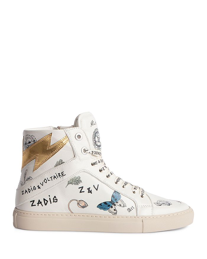 Zadig Voltaire Women s High Flash British Lace Up High Top