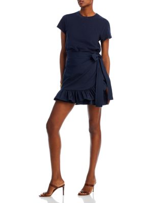 Cinq  Sept Mikayla Cotton Tie Waist Mini Dress | Bloomingdale's