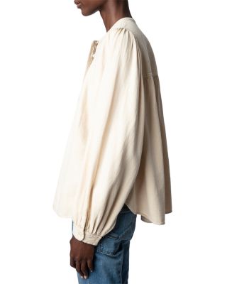 Tigy Cotton Denim Blouse