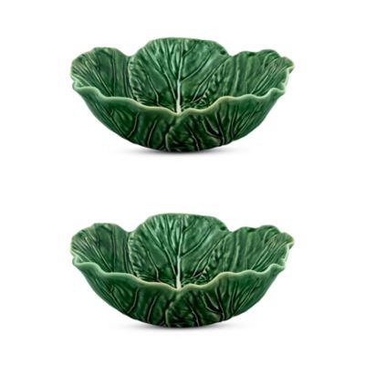 Bordallo Pinheiro - Cabbage Individual Salad Bowl, Set of 2