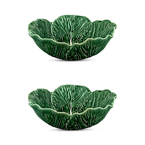 Bordallo Pinheiro Cabbage Individual Salad Bowl, Set of 2