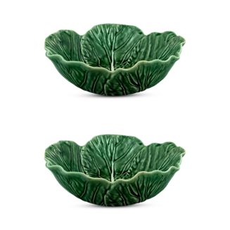 Bordallo Pinheiro Cabbage Individual Salad Bowl, Set of 2