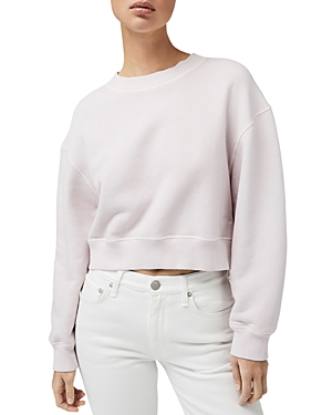 Rag & Bone Cotton Blend French Terry Sweatshirt In Lilac