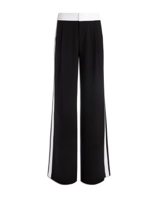 【ALICE+OLIVIA】Eric Pants With Stripe - Candy Alice + Olivia Eric Mr Pant Racing Stripe Pants | Saks Fifth