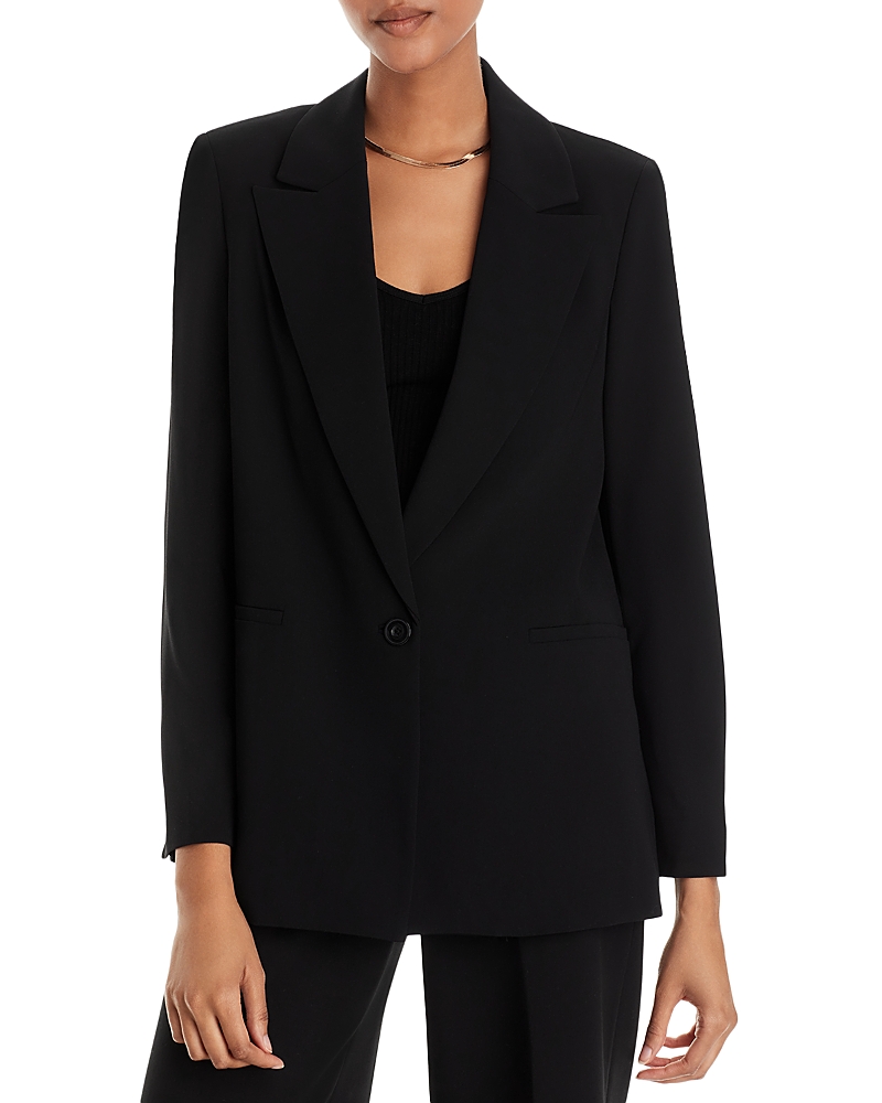 Alice And Olivia Denny Boyfriend Blazer In Black