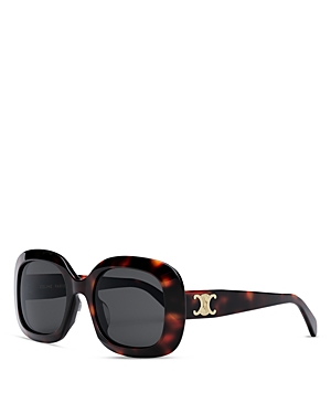 Celine Triomphe Square Sunglasses, 53mm