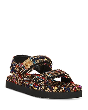 Steve Madden Women's Mona Velcro Strap Flatform Sandals In Multi