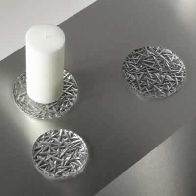 Orrefors Carat Large Crystal Coaster 