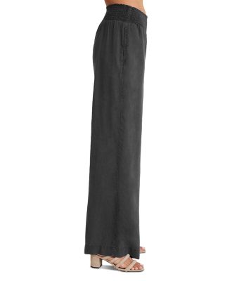 Smocked Wide Leg Pants