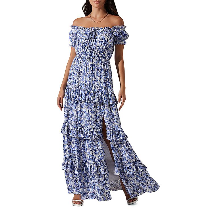 ASTR the Label Viona Cotton Off The Shoulder Dress | Bloomingdale's