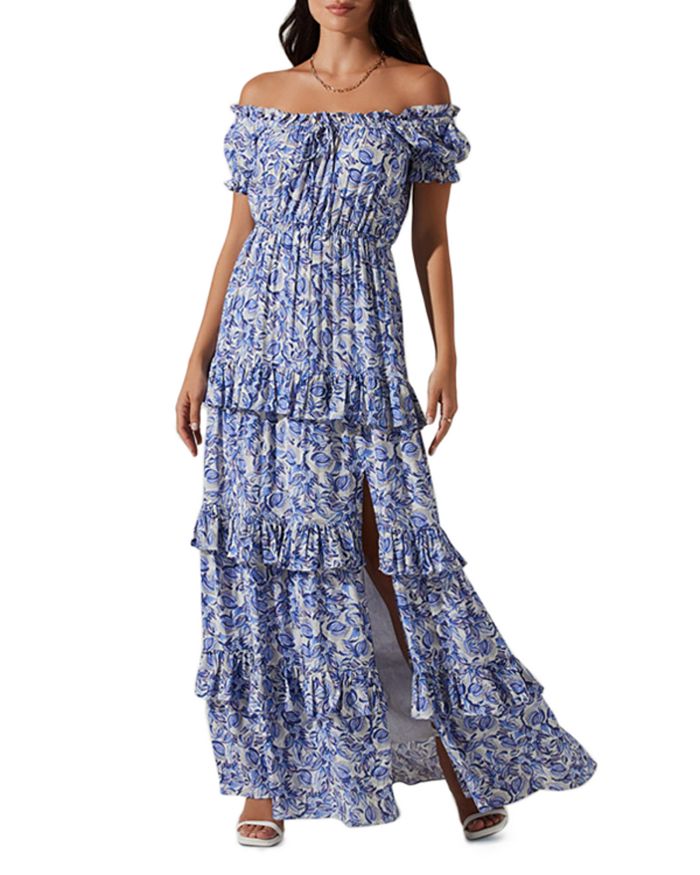 ASTR the Label Viona Cotton Off The Shoulder Dress | Bloomingdale's