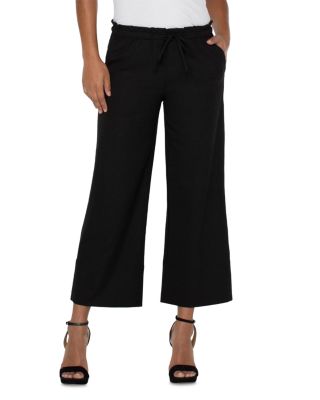 Liverpool Los Angeles - Tie Waist Wide Leg Pants