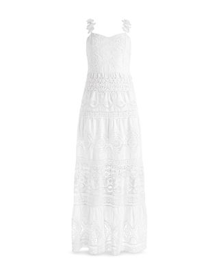 Alice and Olivia Alora Lace Inset Maxi Dress | Bloomingdale's