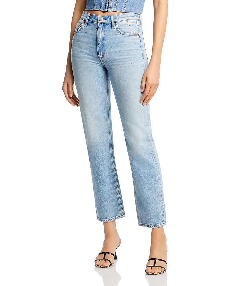 rag & bone Harlow High Rise Ankle Straight Jeans