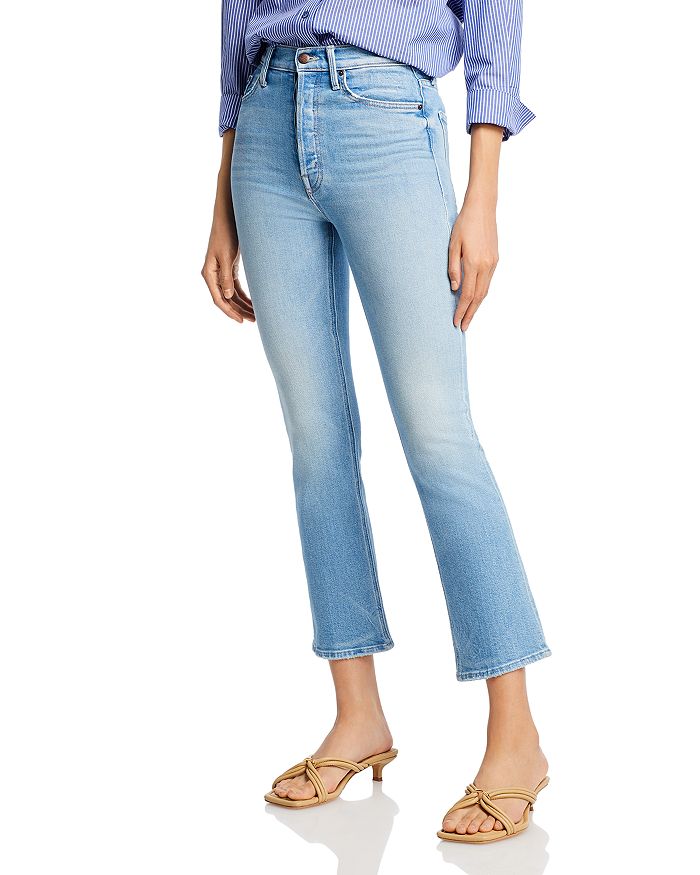 MOTHER The Tripper High Rise Ankle Flare Jeans in Ripe for The Squeeze ...