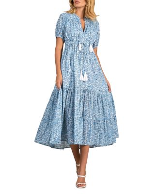 Elan Peasant Midi Dress | Bloomingdale's Women