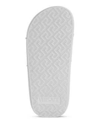 Women's Embellished Logo Slide Sandals