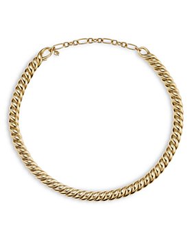 David Yurman - 18K Yellow Gold Sculpted Cable Collar Necklace, 14.5-16"