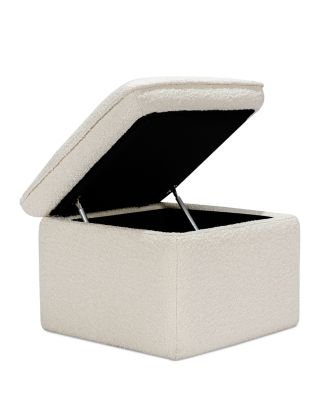 Cali Storage Ottoman in Boucle